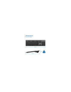 Ewent EW3296 teclado Universal RF inalámbrica + USB QWERTY Español Negro, Gris 2