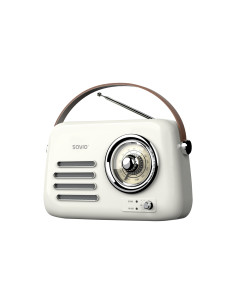 Savio RS-02 radio Portátil Analógica Blanco