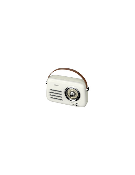Savio RS-02 radio Portátil Analógica Blanco
