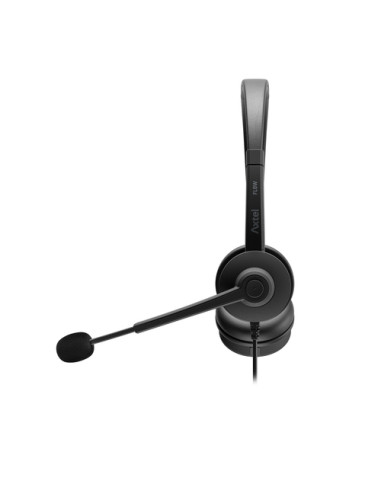 Axtel AXH-FLOWUCDC auricular y casco Auriculares Alámbrico Diadema Oficina/Centro de llamadas USB Type-C / USB Type-A Negro