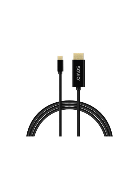 Savio CL-191 cable USB 2 m USB C Negro