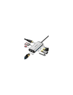 Vention Docking USB Tipo-C CNDHB/ 1xHDMI/ 3xUSB/ 1xUSB Tipo-C PD/ 1xRJ45/ 1xLector tarjetas/ Gris 2