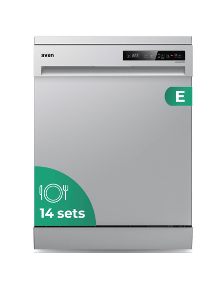 Svan SJ13601EDX Lavavajillas 60 cm 14 Sets Clase E Display Inox