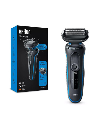 Braun 51-B1000s Máquina de afeitar de láminas Negro, Azul