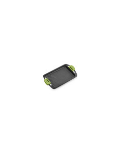 PLANCHA CON RAYAS PRIOR BRA ALUMINIO FUNDIDO TEFLÍ“N ANTIADHERENTE ASAS DE SILICONA A401540