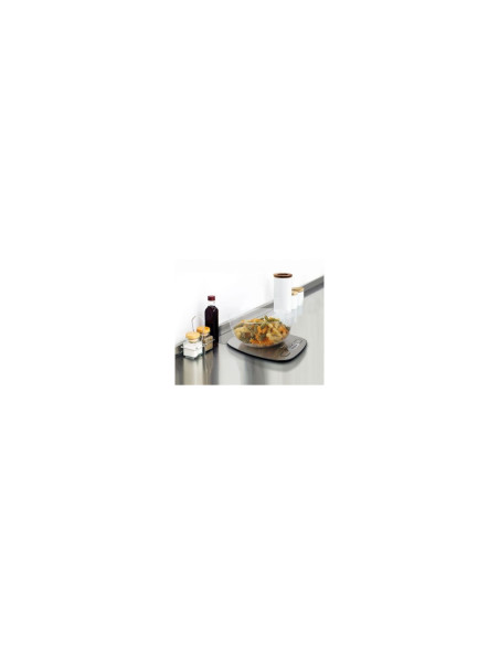 BASCULA DE COCINA TAURUS EASY INOX VISOR RETRO ILUMINADOFUNCION TARA OPCION DE COLGAR EN LA PARED 990719000