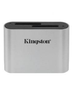 Kingston Technology Workflow SD Reader lector de tarjeta USB 3.2 Gen 1 (3.1 Gen 1) Negro, Plata