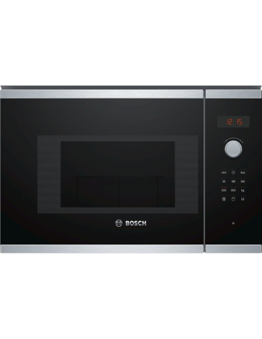 Bosch BEL523MS0 microondas Integrado 20 L 800 W Negro, Acero inoxidable