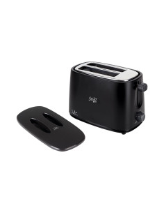 JATA TT631 tostadora 2 rebanada(s) 750 W Negro, Acero inoxidable