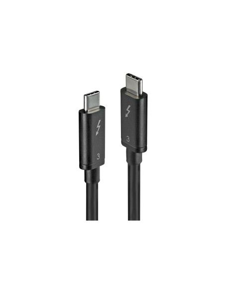 Lindy 41555 cable Thunderbolt 0,5 m 40 Gbit/s Negro