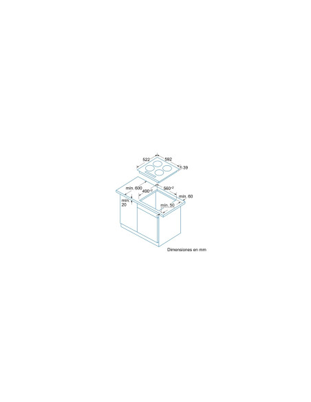 Balay 3EB715LR hobs Negro Integrado Cerámico 3 zona(s)