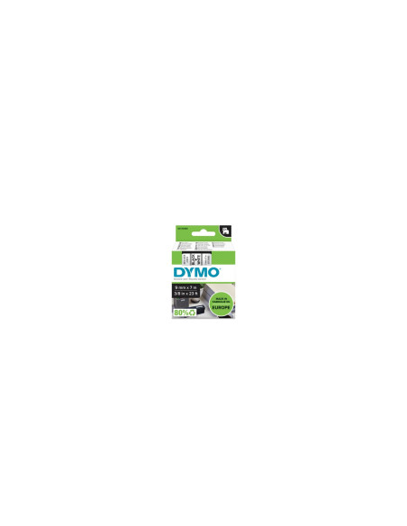 DYMO D1 - Etiquetas estándar - Negro sobre blanco - 9mm x 7m