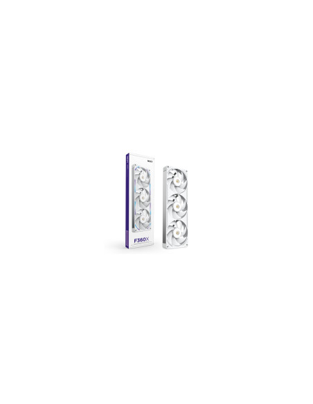 NZXT F360X Carcasa del ordenador Ventilador 12 cm Blanco 1 pieza(s)