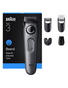 Braun BeardTrimmer 3 BT3560 depiladora para la barba Batería 40 2 cm Negro, Gris