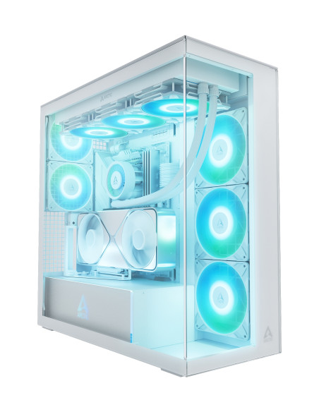 ARCTIC Xtender VG White (Clear Glass) Midi Tower Blanco