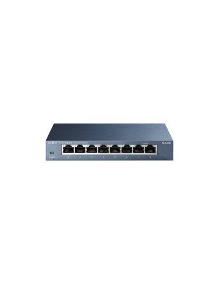 TP-LINK TL-SG108 No administrado Gigabit Ethernet (10/100/1000) Negro