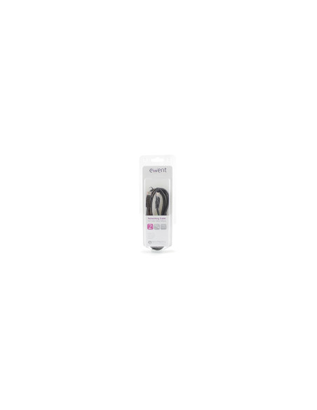 Ewent Cable de red RJ-45 Cat5e U/UTP (UTP) 2 m Negro