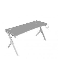Mars Gaming Mesa Gaming 140cm Soportes Extra Alfombrilla Total Blanco