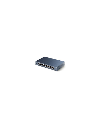 TP-LINK TL-SG108 No administrado Gigabit Ethernet (10/100/1000) Negro