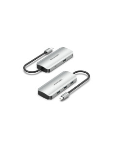 Vention Hub USB Tipo-C TNAHB/ 4xUSB/ 1xMicroUSB PD