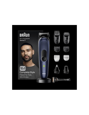 Braun MGK7410 Recortadora Kit 10 en 1 Barba, Cabello y Cuerpo