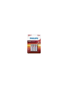 Philips Power Alkaline Pilas Alcalinas AAA LR03 1.5V Pack 4 Unidades LR03P4B/05
