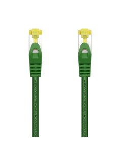 AISENS Cable De Red Latiguillo RJ45 LSZH Cat.7 600 MHz S/FTP PIMF AWG26, Verde, 25 cm