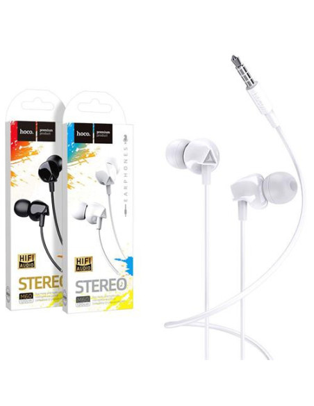 AURICULARES CON MICROFONO BLANCO CON JACK 3.5MM HOCO