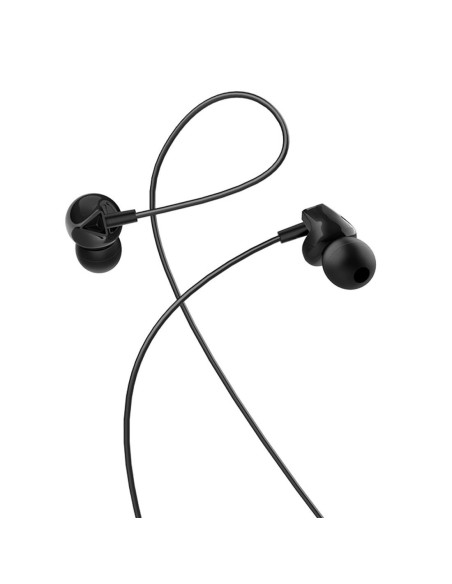 AURICULARES CON MICROFONO NEGRO CON JACK 3.5MM HOCO