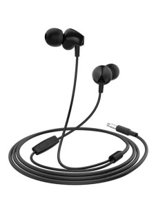 AURICULARES CON MICROFONO NEGRO CON JACK 3.5MM HOCO 2