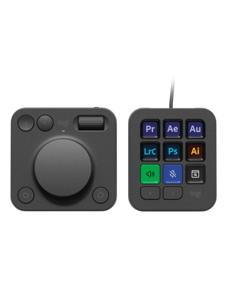 Logitech MX Creative Console, keypad programable con 9 teclas LCD