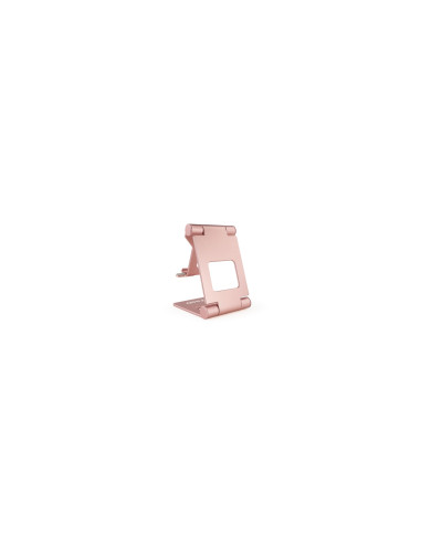 TooQ Soporte de sobremesa ajustable para teléfono / tablet hasta 10P Rosa Velvet