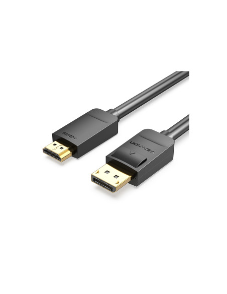 Vention Cable Conversor HADBH/ Displayport Macho - HDMI Macho/ 2m/ Negro