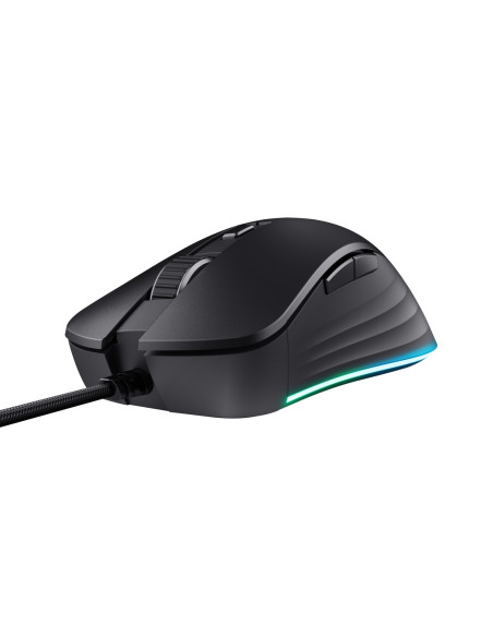 Trust GXT924 YBAR+ ratón Juego mano derecha USB tipo A Óptico 25600 DPI