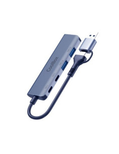 CoolBox HUB4 LITE USB-C/A 4 PUERTOS 2USB-C Y 2USB-A 3.2 GEN1 ALUMINIO
