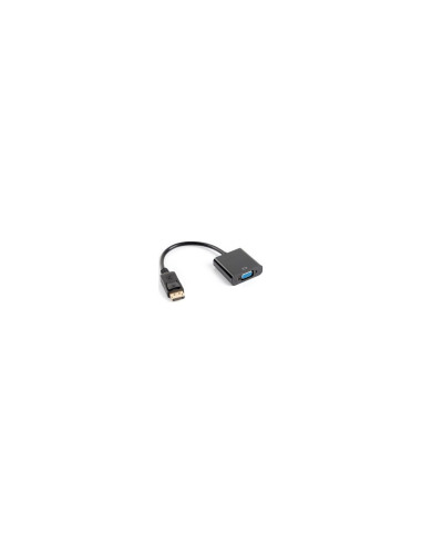 ADAPTADOR LANBERG DISPLAYPORT A VGA 20CM NEGRO AD-0002-BK
