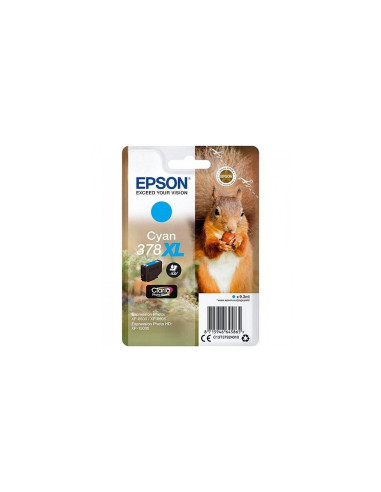 Epson Squirrel Singlepack Cyan 378XL Claria Photo HD Ink