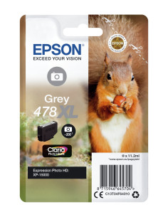 Epson Squirrel Singlepack Grey 478XL Claria Photo HD Ink 2