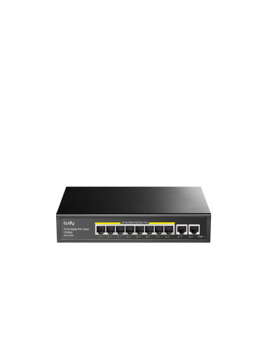 Cudy GS1010PE switch Gigabit Ethernet (10/100/1000) Energía sobre Ethernet (PoE) Negro