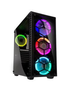 CAJA KOLINK OBSERVATORY RGB CRISTAL TEMPLADO USB 3.0 NEGRA