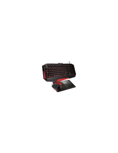 SPIRIT OF GAMER PRO-MK3 PACK TECLADO RETROILUMINACION LED USB + RATON 3200DPI ALFOMBRILLA SKULL SPIRIT SOG-3IN1-ES