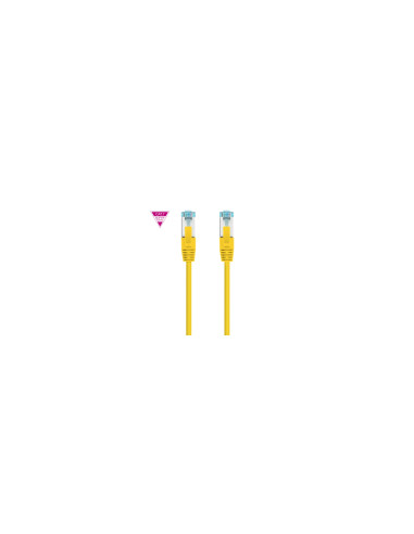 Nanocable Cable de Red Cat.7 600MHZ LSZH SFTP PIMF AWG26, Amarillo, 50 cm