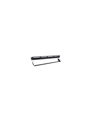 Phasak Patch panel 19" 24P Cat.6 UTP RJ45 DUAL 1U + Organizador - PU 2424