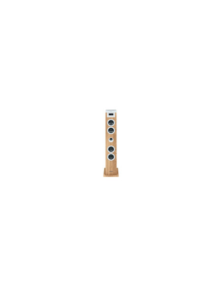 Thomson DS121CD sistema de audio para el hogar Torre de sonido para uso doméstico 10 W Blanco, Madera