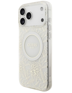 CARCASA GUESS IPHONE 17 PRO MAX FLOWERS CON MAGSAFE Y CUERDA DE MANO 2
