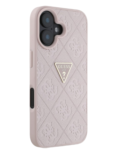 CARCASA GUESS IPHONE GRAINED TRIANGLE ROSA