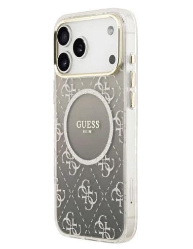CARCASA GUESS IPHONE 17 PRO GLITTER GRIS CON MAGSAFE