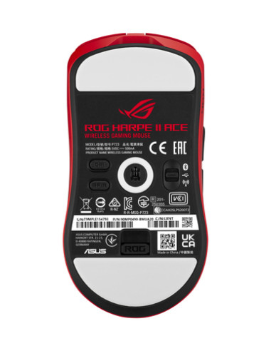 ASUS ROG Harpe II Ace RED ratón Juego mano derecha RF Wireless +