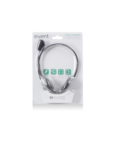 Ewent EW3567 auricular y casco Auriculares Alámbrico Diadema