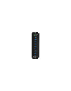StarTech.com Hub Concentrador Ladrón USB de 10 Puertos con Adaptador
